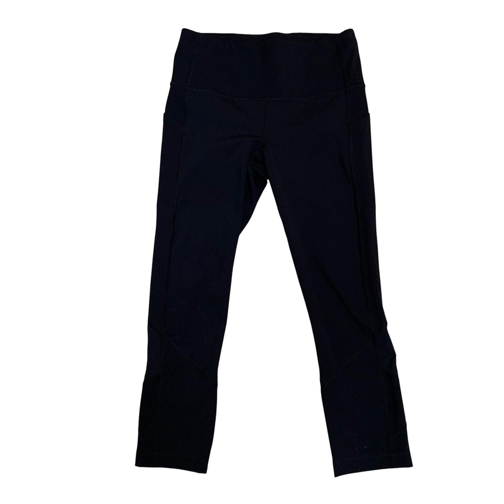 Lululemon Leggings Womens 6 Black Align High-Rise Crop 21 Nulu W6BAVS Yoga Pants